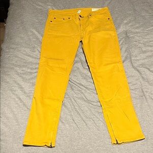 rag & bone Yellow Ankle Cropped Jeans
